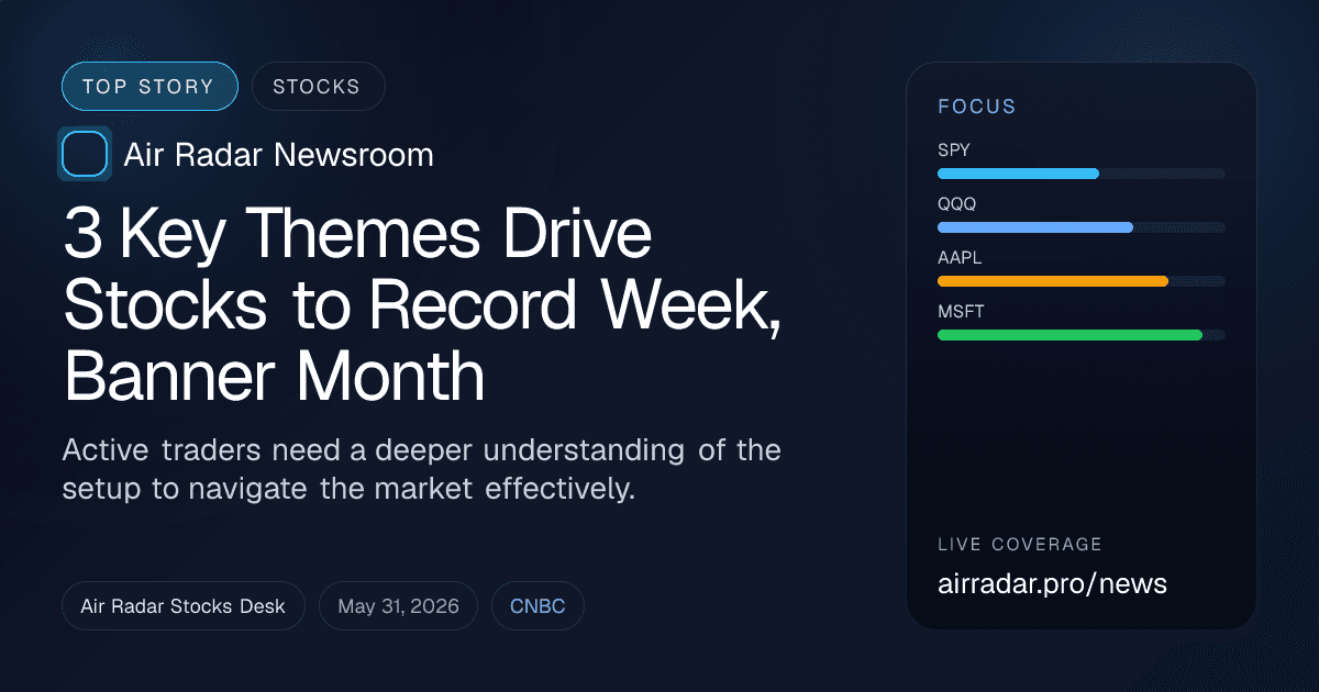 3 Key Themes Drive Stocks to Record Week, Banner Month