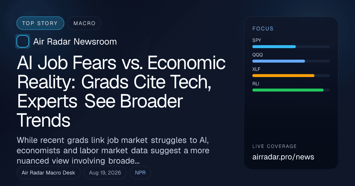 AI Job Fears vs. Economic Reality: Grads Cite Tech, Experts See Broader Trends
