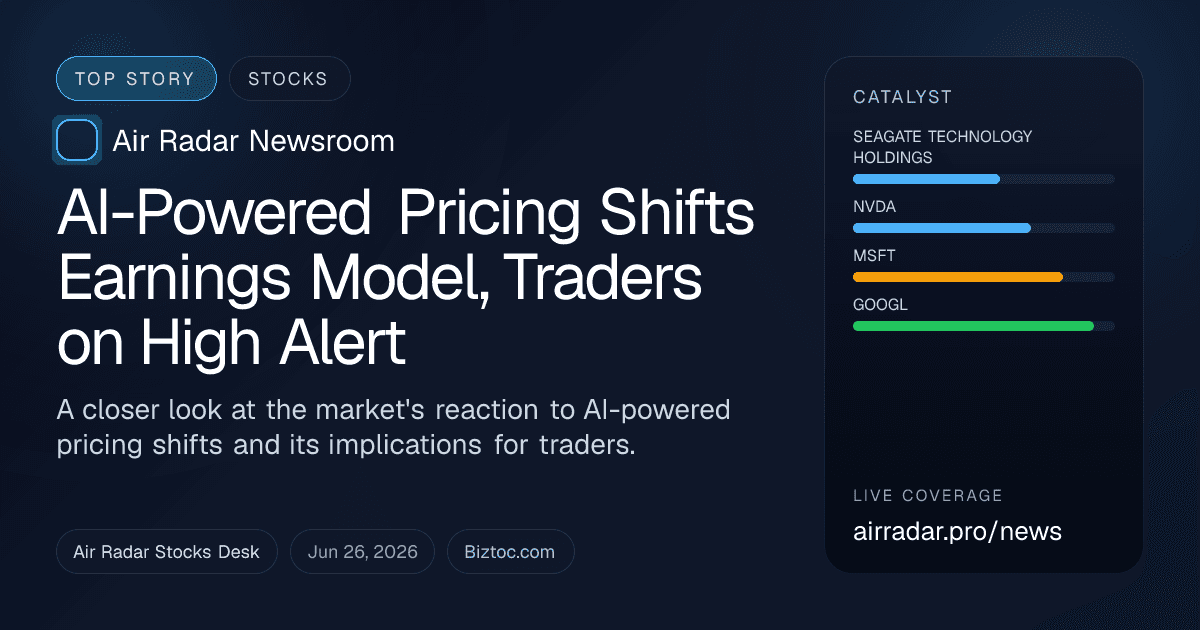 AI-Powered Pricing Shifts Earnings Model, Traders on High Alert