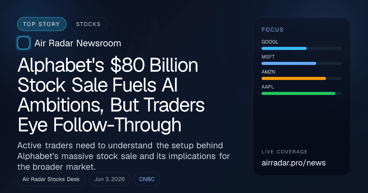 Alphabet's $80 Billion Stock Sale Fuels AI Ambitions, But Traders Eye Follow-Through