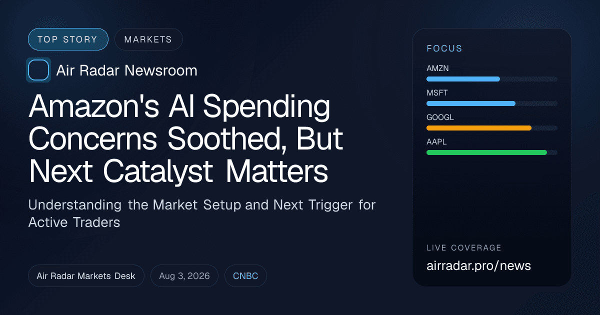 Amazon's AI Spending Concerns Soothed, But Next Catalyst Matters