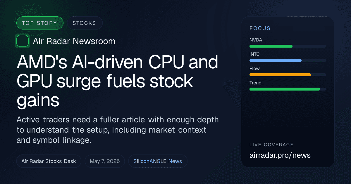 AMD's AI-driven CPU and GPU surge fuels stock gains