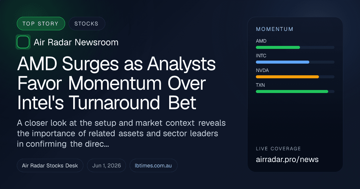 AMD Surges as Analysts Favor Momentum Over Intel's Turnaround Bet