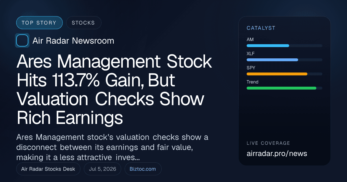 Ares Management Stock Hits 113.7% Gain, But Valuation Checks Show Rich Earnings