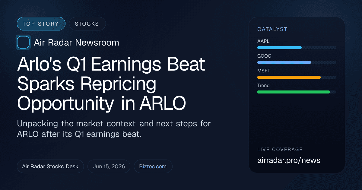 Arlo's Q1 Earnings Beat Sparks Repricing Opportunity in ARLO