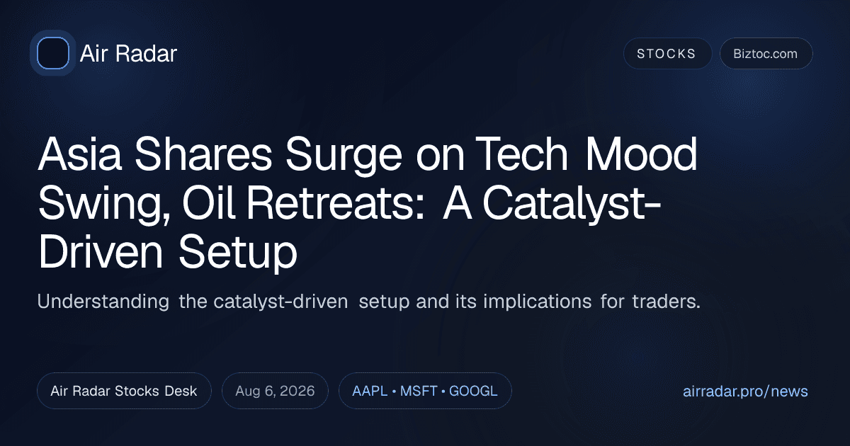 Asia Shares Surge on Tech Mood Swing, Oil Retreats: A Catalyst-Driven Setup