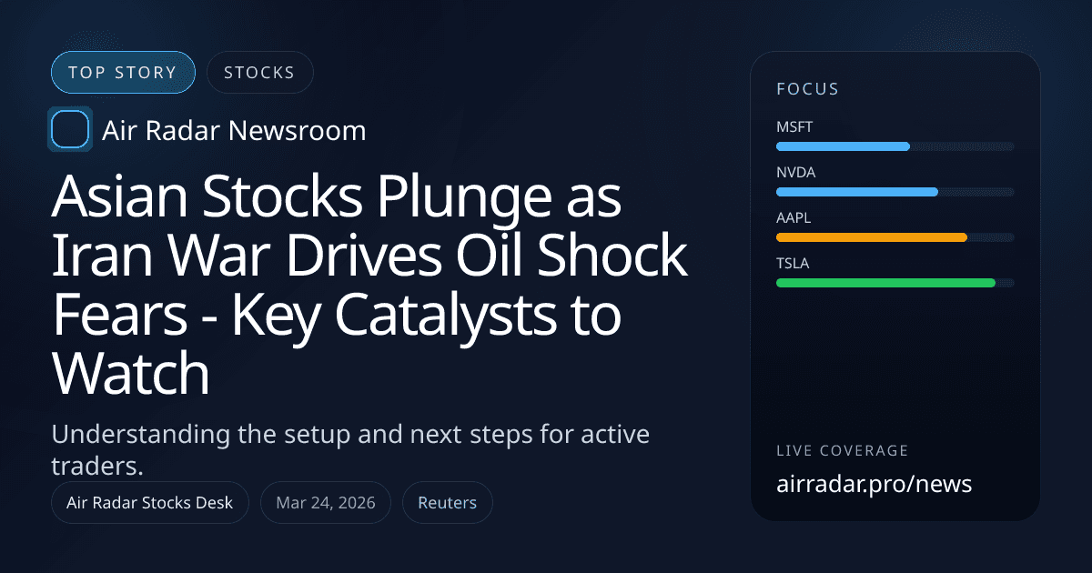 Asian Stocks Plunge as Iran War Drives Oil Shock Fears - Key Catalysts to Watch