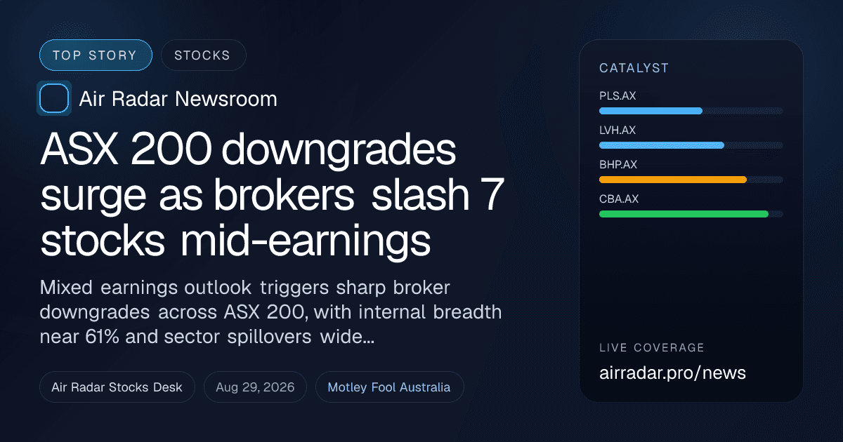 ASX 200 downgrades surge as brokers slash 7 stocks mid-earnings