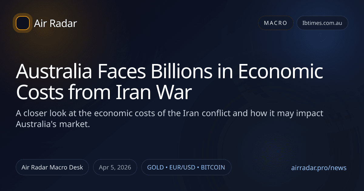 Australia Faces Billions in Economic Costs from Iran War