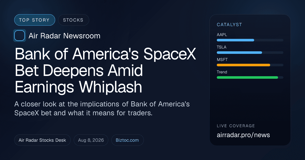 Bank of America's SpaceX Bet Deepens Amid Earnings Whiplash