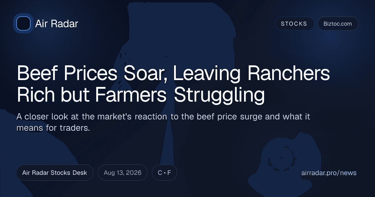 Beef Prices Soar, Leaving Ranchers Rich but Farmers Struggling