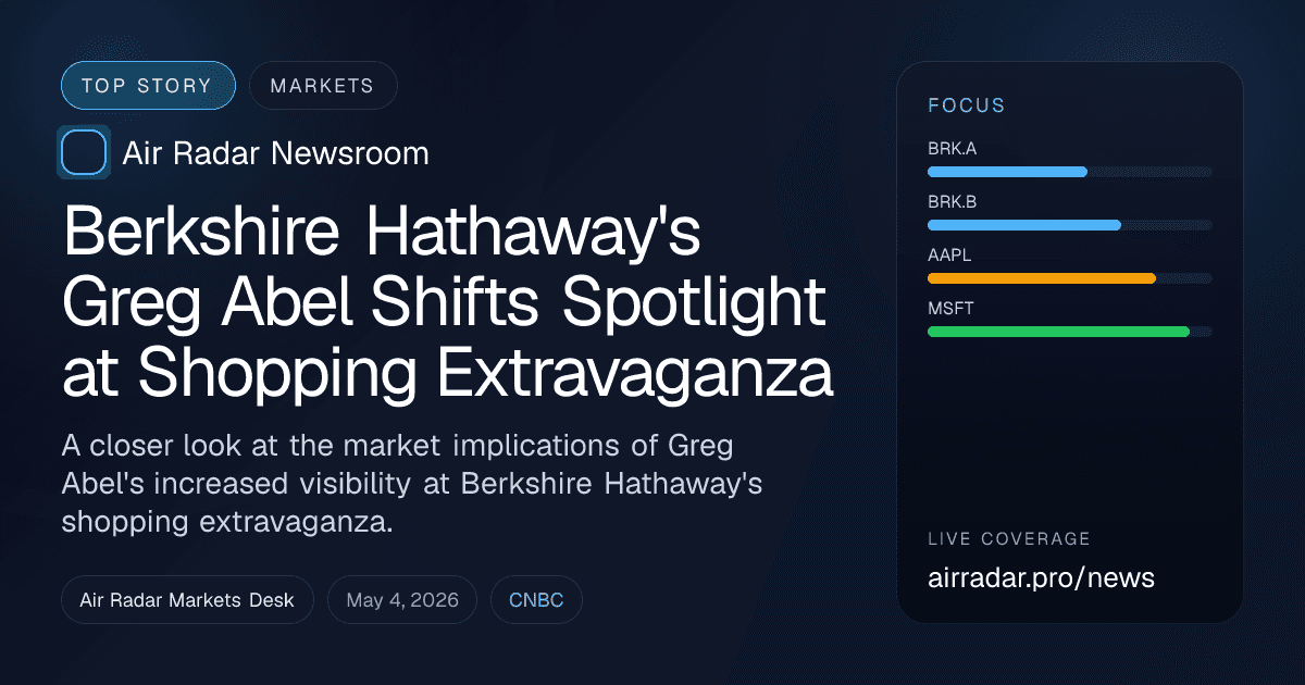 Berkshire Hathaway's Greg Abel Shifts Spotlight at Shopping Extravaganza