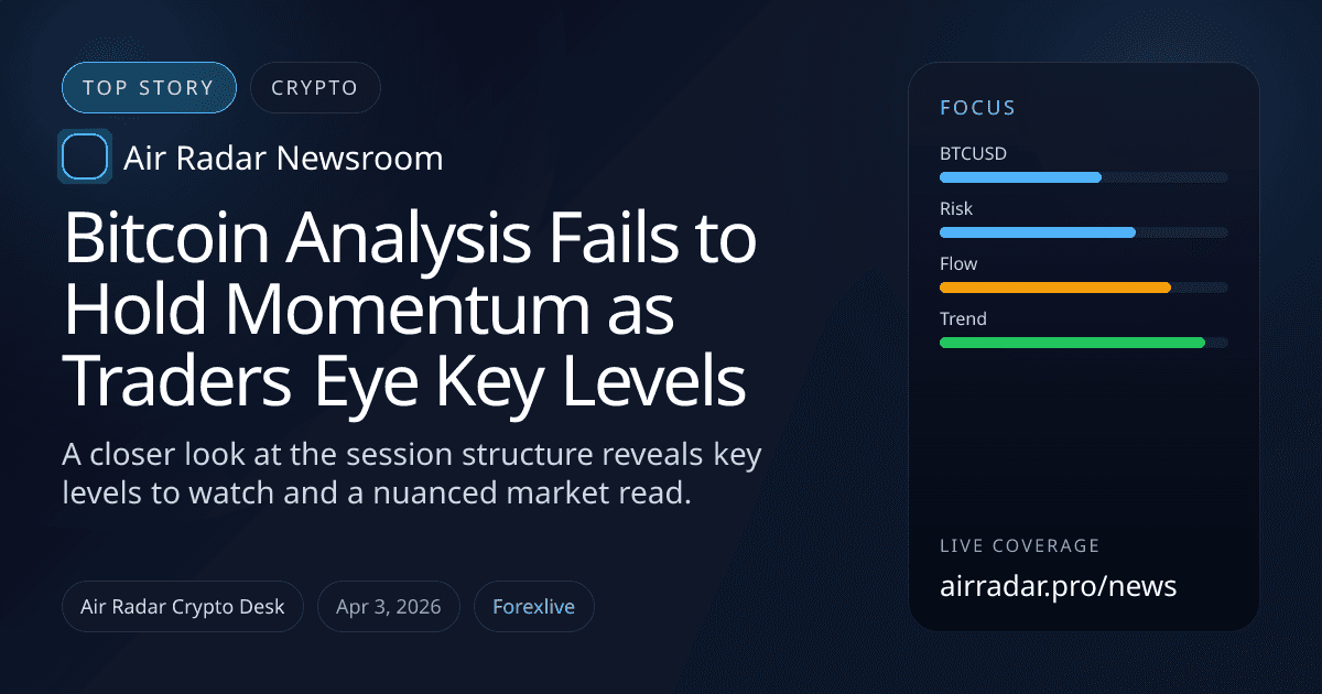 Bitcoin Analysis Fails to Hold Momentum as Traders Eye Key Levels