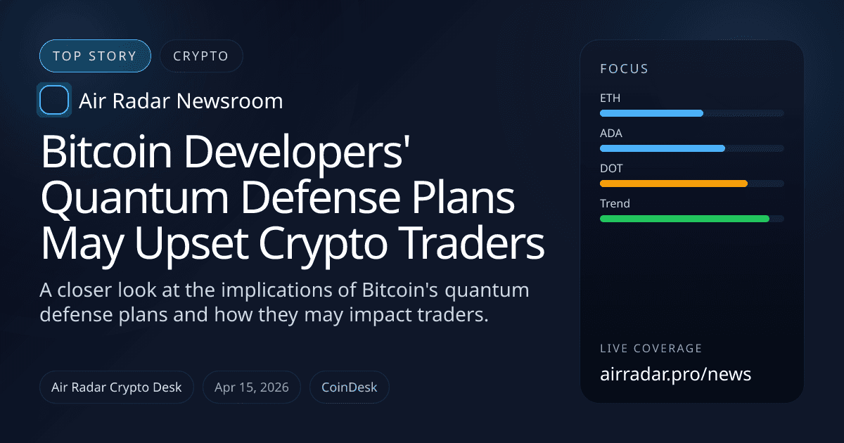 Bitcoin Developers' Quantum Defense Plans May Upset Crypto Traders