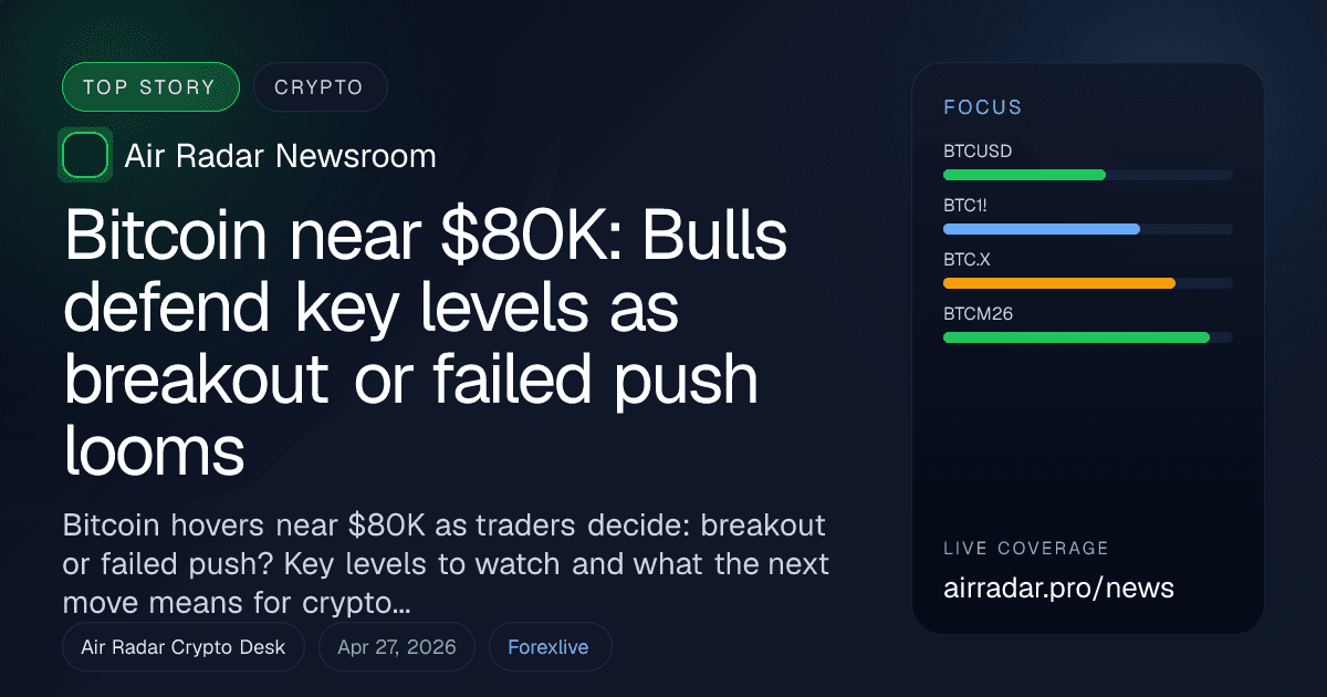 Bitcoin near $80K: Bulls defend key levels as breakout or failed push looms