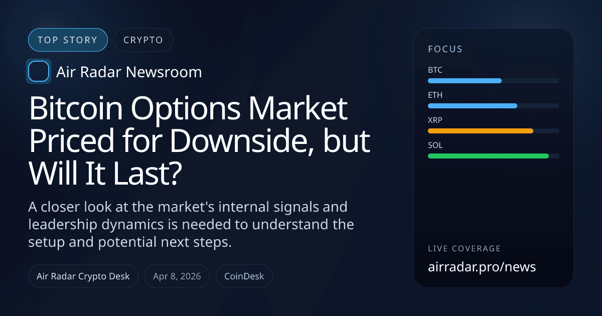 Bitcoin Options Market Priced for Downside, but Will It Last?