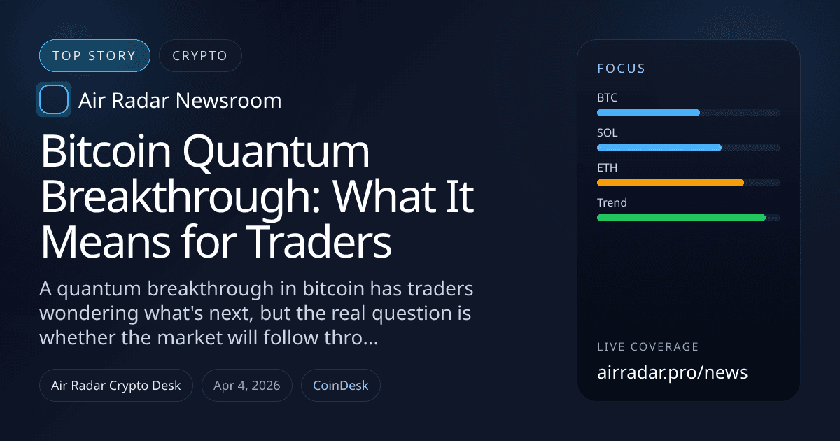Bitcoin Quantum Breakthrough: What It Means for Traders