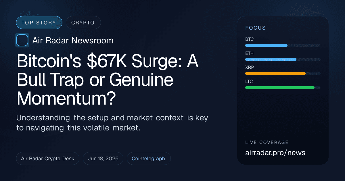 Bitcoin's $67K Surge: A Bull Trap or Genuine Momentum?