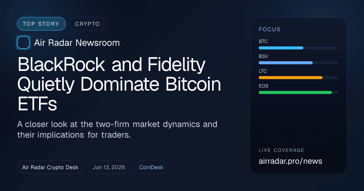 BlackRock and Fidelity Quietly Dominate Bitcoin ETFs