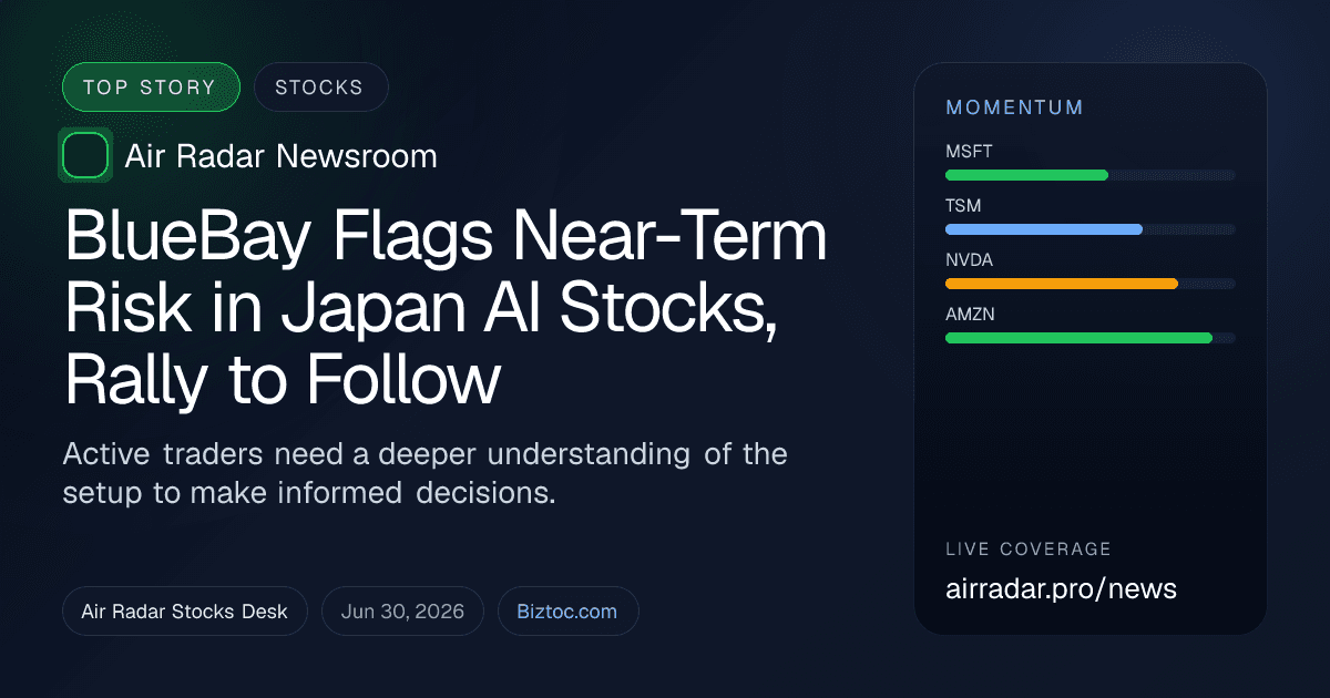 BlueBay Flags Near-Term Risk in Japan AI Stocks, Rally to Follow