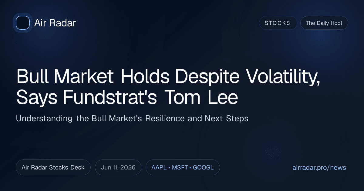 Bull Market Holds Despite Volatility, Says Fundstrat's Tom Lee