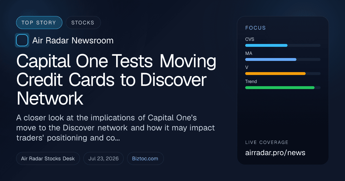 Capital One Tests Moving Credit Cards to Discover Network
