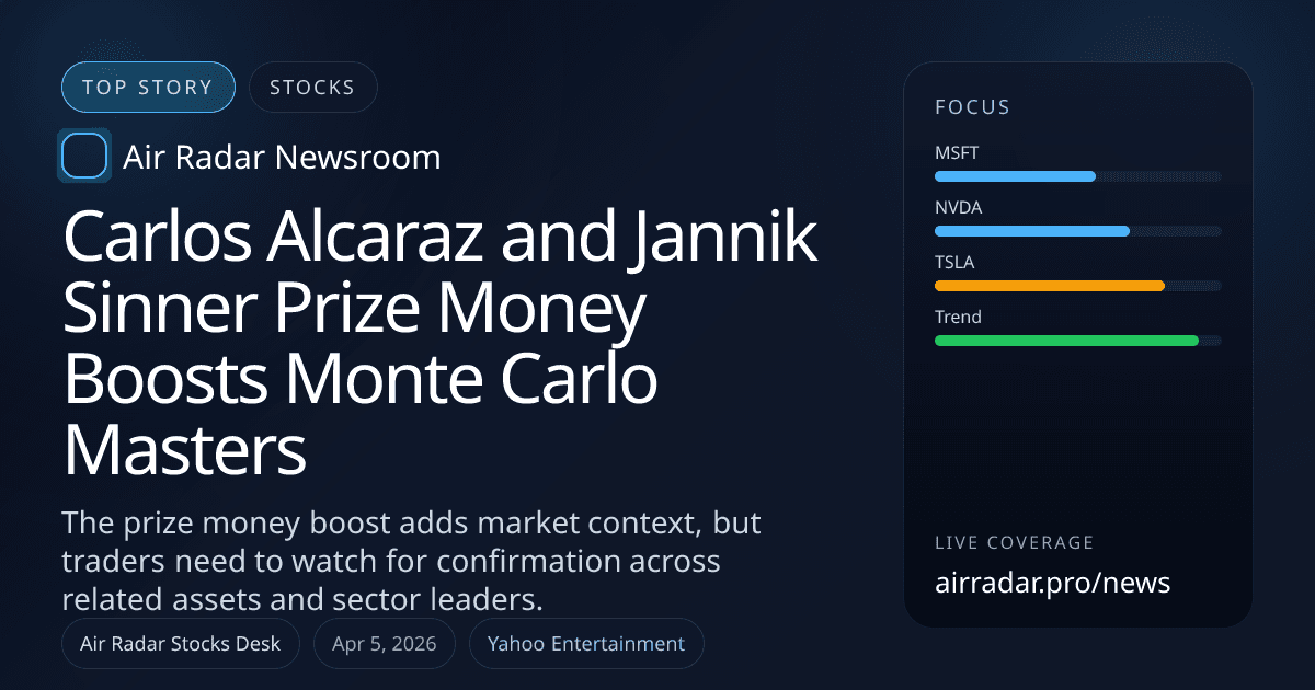 Carlos Alcaraz and Jannik Sinner Prize Money Boosts Monte Carlo Masters