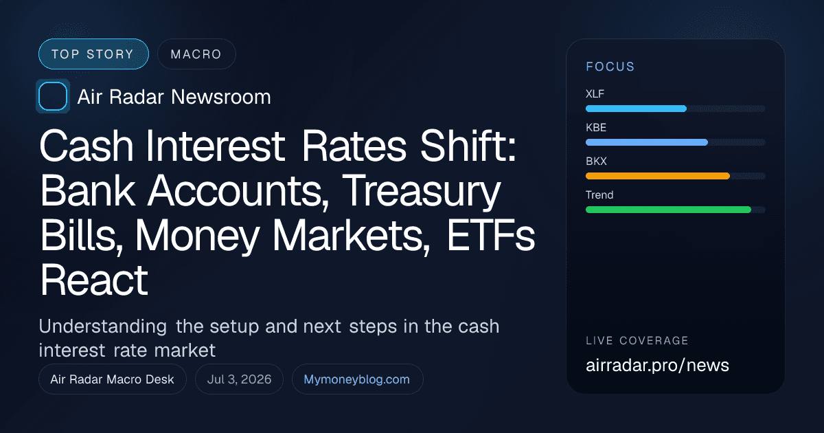 Cash Interest Rates Shift: Bank Accounts, Treasury Bills, Money Markets, ETFs React