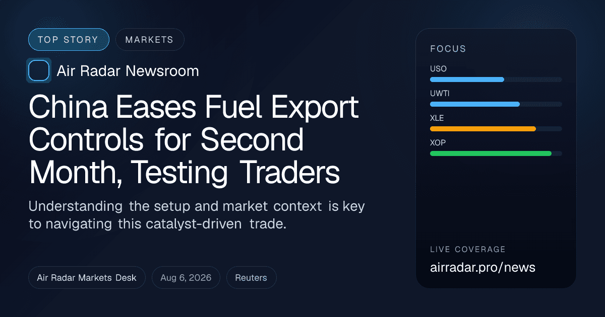 China Eases Fuel Export Controls for Second Month, Testing Traders