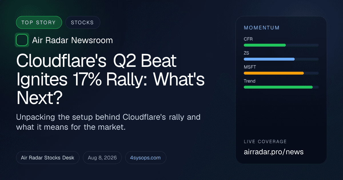 Cloudflare's Q2 Beat Ignites 17% Rally: What's Next?