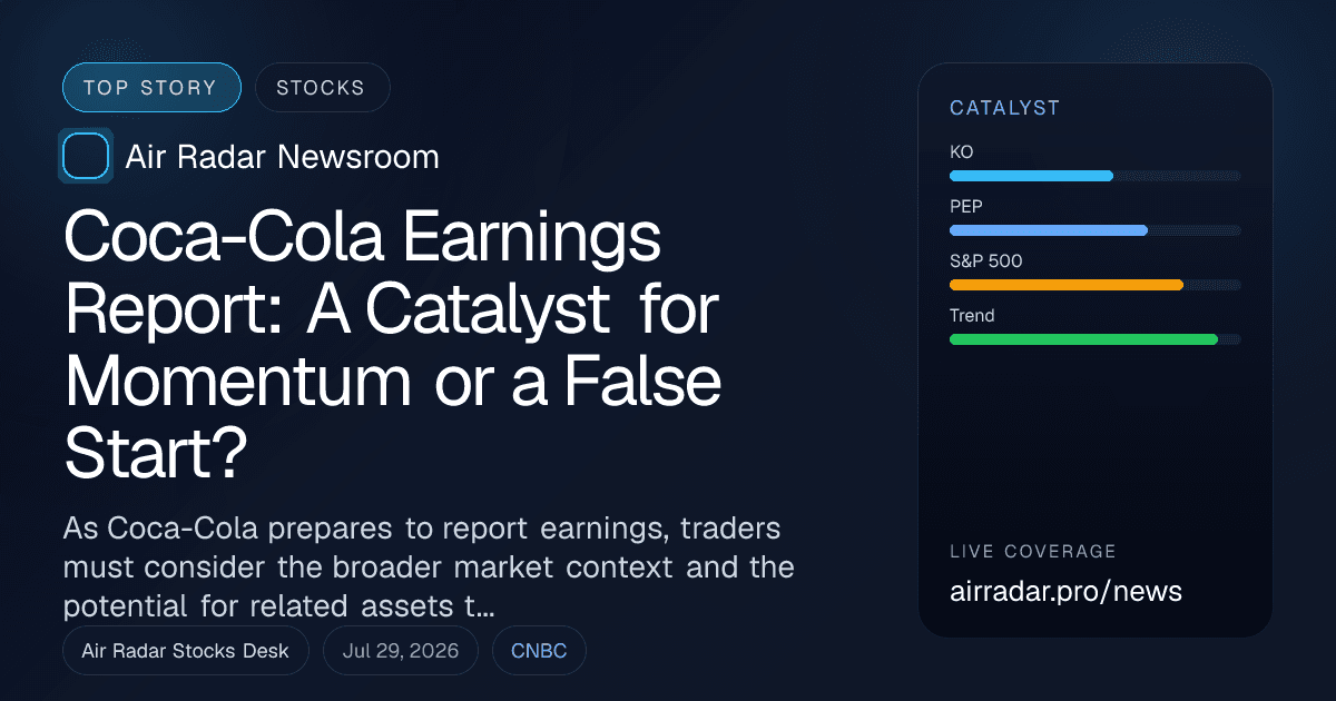 Coca-Cola Earnings Report: A Catalyst for Momentum or a False Start?
