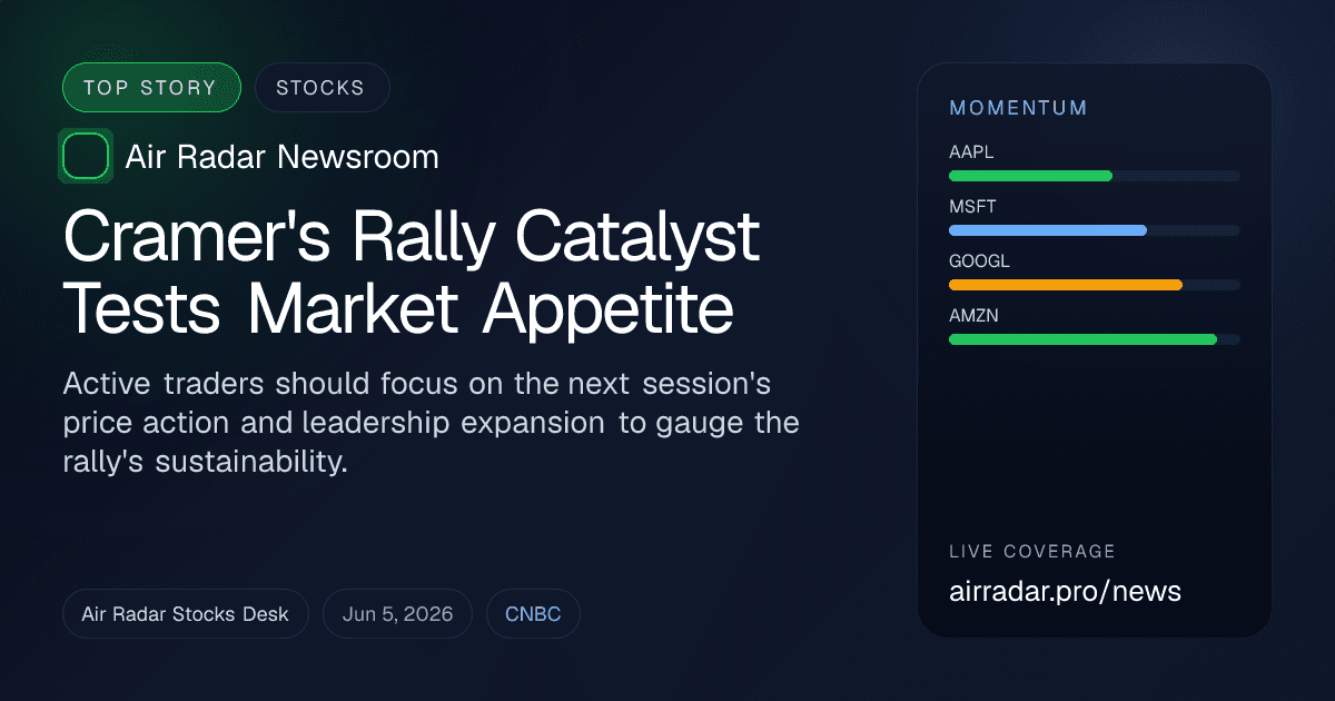 Cramer's Rally Catalyst Tests Market Appetite