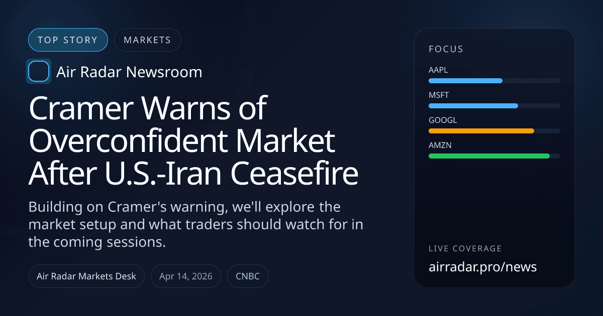 Cramer Warns of Overconfident Market After U.S.-Iran Ceasefire