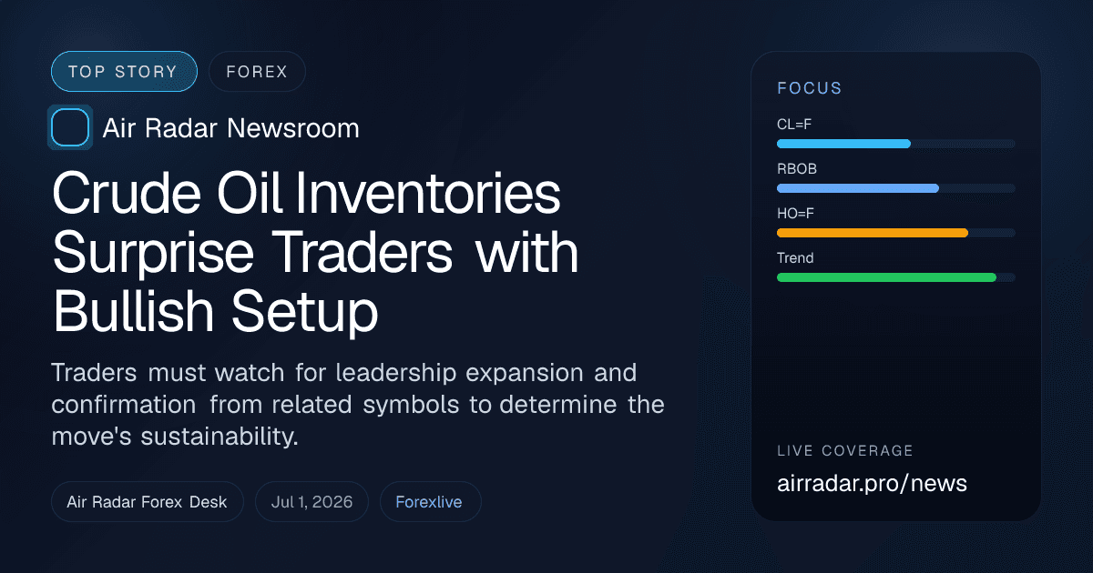 Crude Oil Inventories Surprise Traders with Bullish Setup
