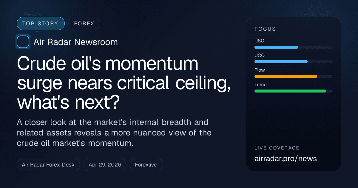 Crude oil's momentum surge nears critical ceiling, what's next?