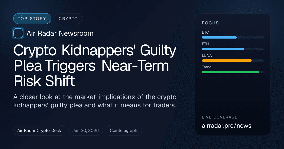 Crypto Kidnappers' Guilty Plea Triggers Near-Term Risk Shift