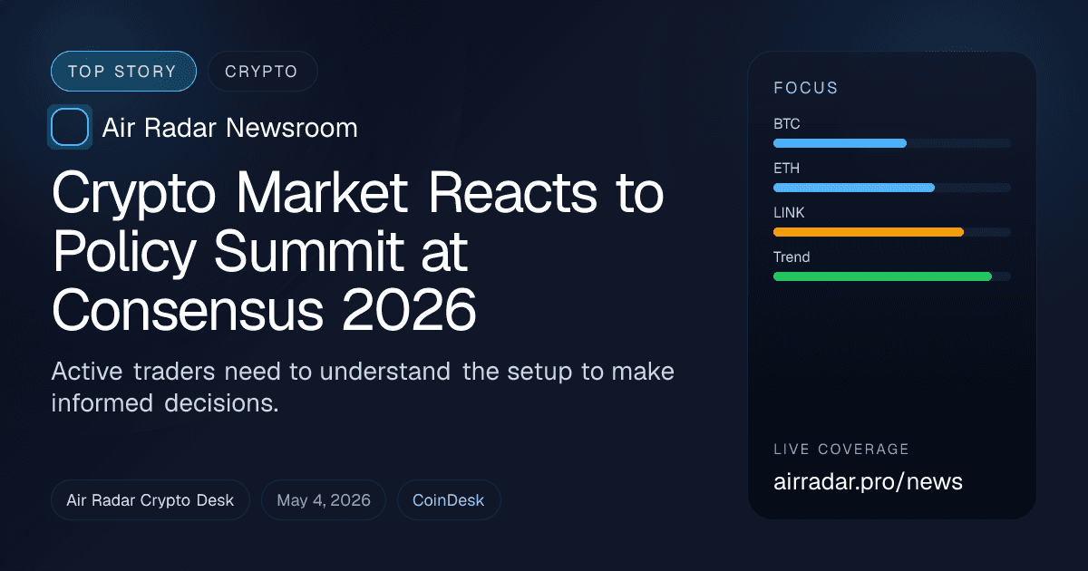 Crypto Market Reacts to Policy Summit at Consensus 2026
