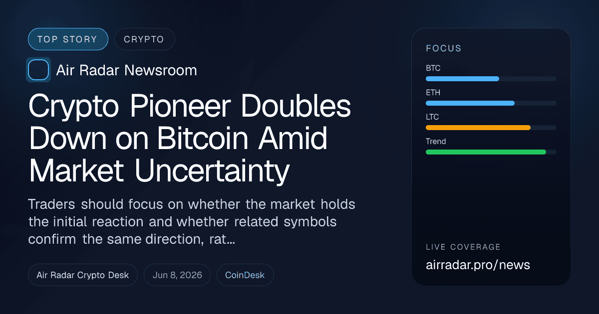 Crypto Pioneer Doubles Down on Bitcoin Amid Market Uncertainty