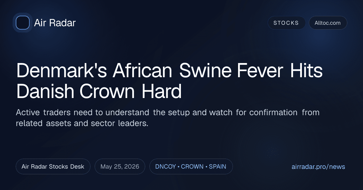 Denmark's African Swine Fever Hits Danish Crown Hard