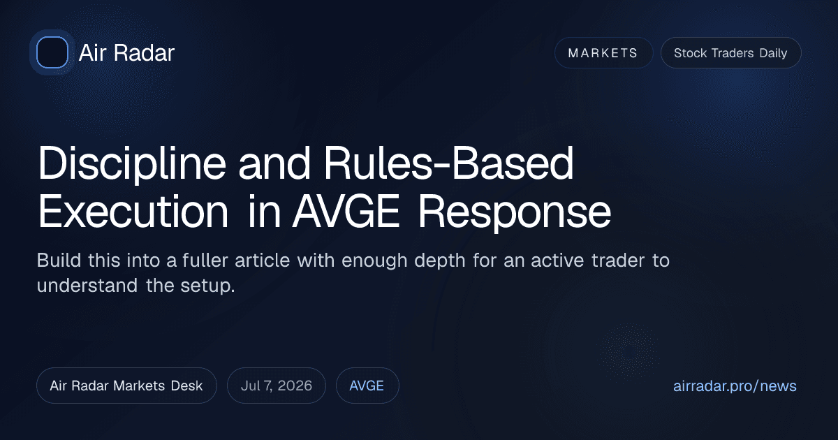 Discipline and Rules-Based Execution in AVGE Response
