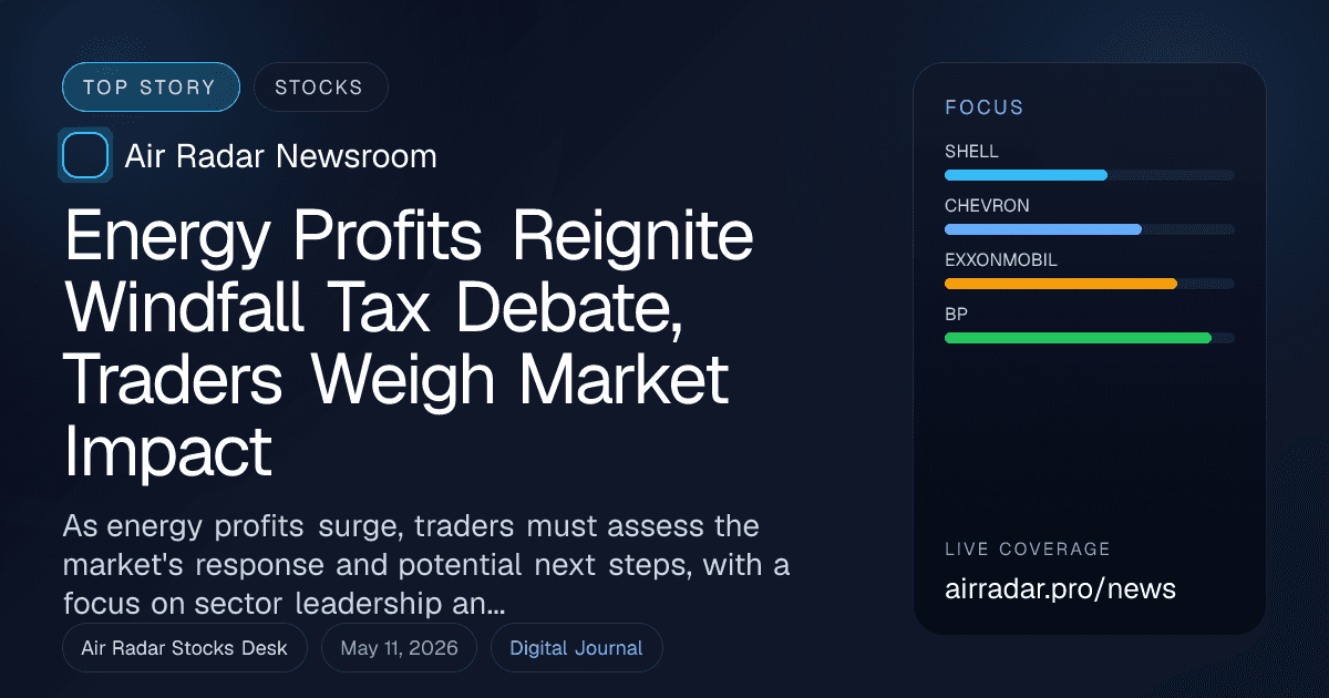 Energy Profits Reignite Windfall Tax Debate, Traders Weigh Market Impact