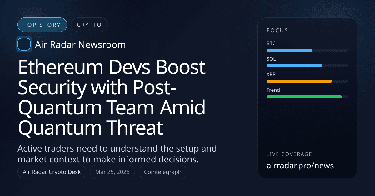 Ethereum Devs Boost Security with Post-Quantum Team Amid Quantum Threat