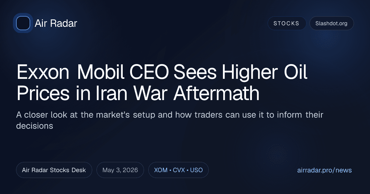 Exxon Mobil CEO Sees Higher Oil Prices in Iran War Aftermath