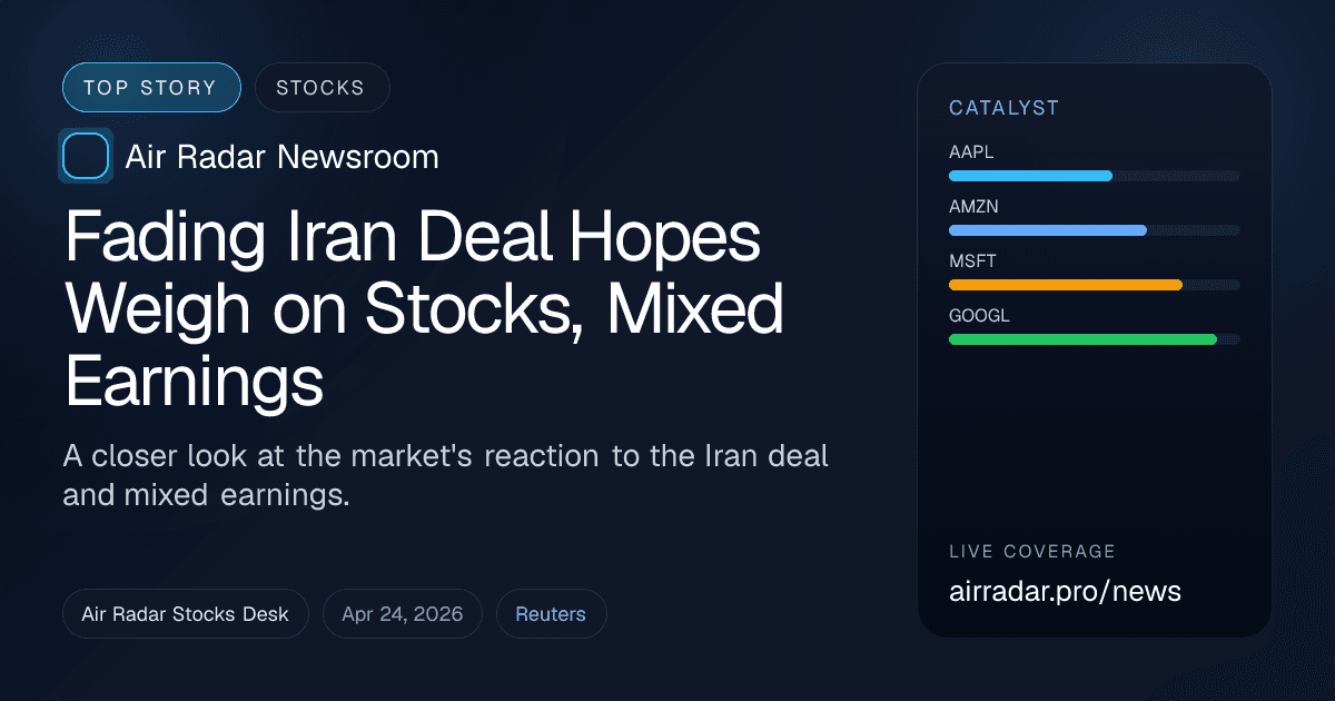 Fading Iran Deal Hopes Weigh on Stocks, Mixed Earnings