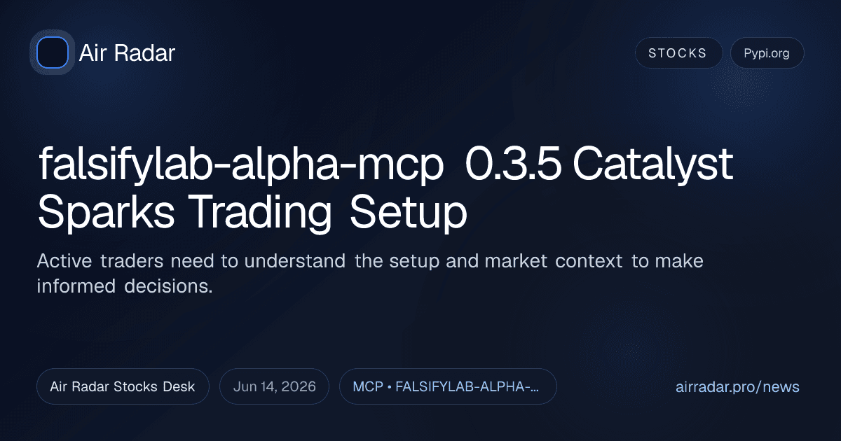 falsifylab-alpha-mcp 0.3.5 Catalyst Sparks Trading Setup