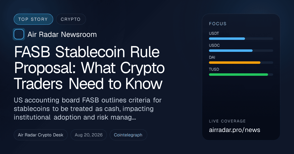FASB Stablecoin Rule Proposal: What Crypto Traders Need to Know