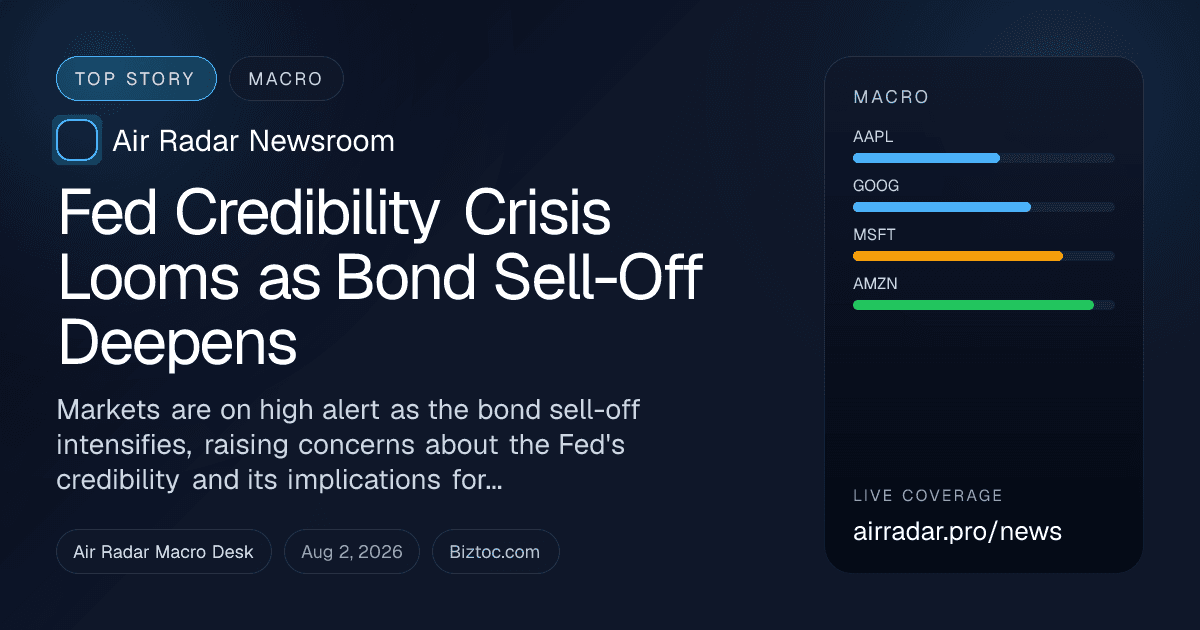 Fed Credibility Crisis Looms as Bond Sell-Off Deepens