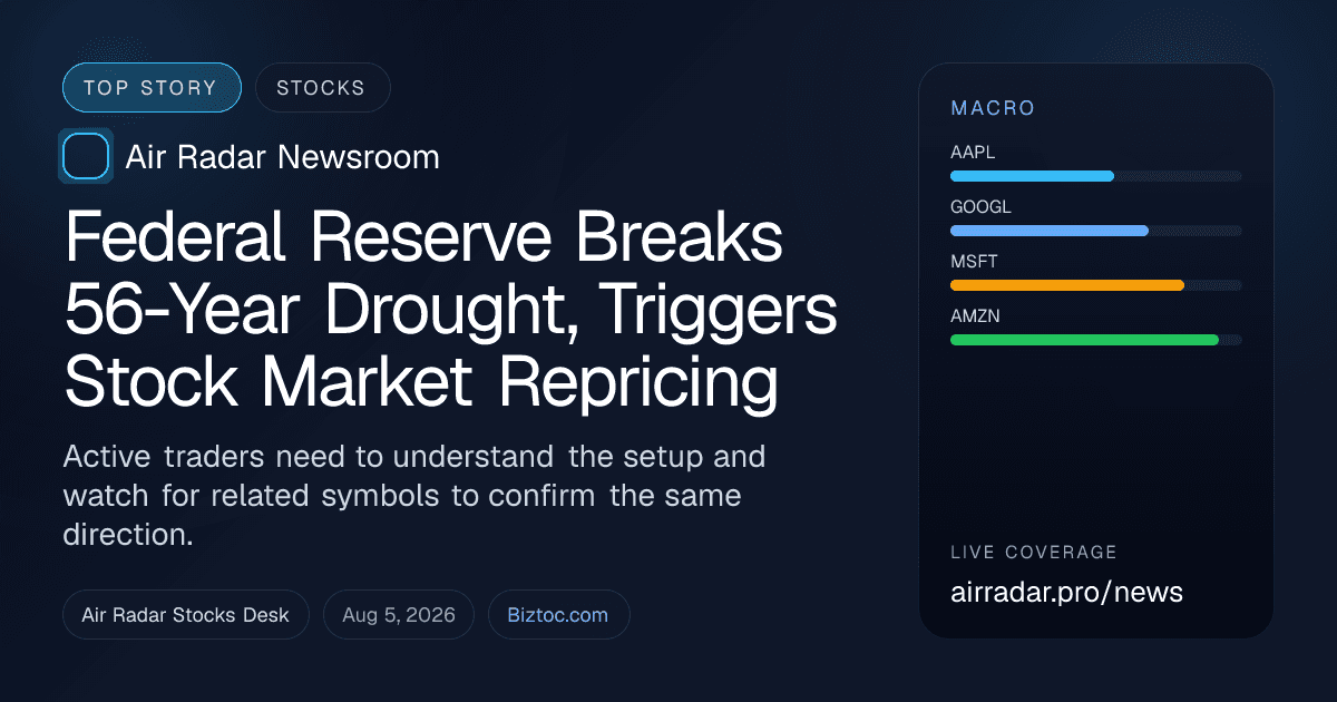 Federal Reserve Breaks 56-Year Drought, Triggers Stock Market Repricing