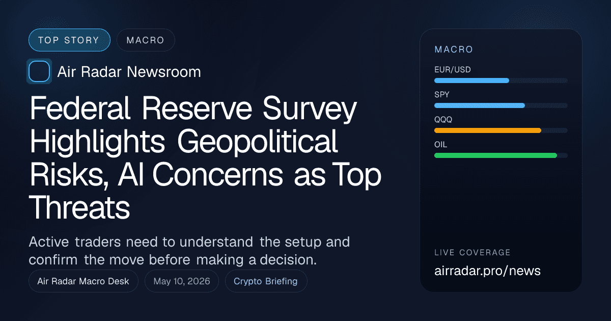 Federal Reserve Survey Highlights Geopolitical Risks, AI Concerns as Top Threats