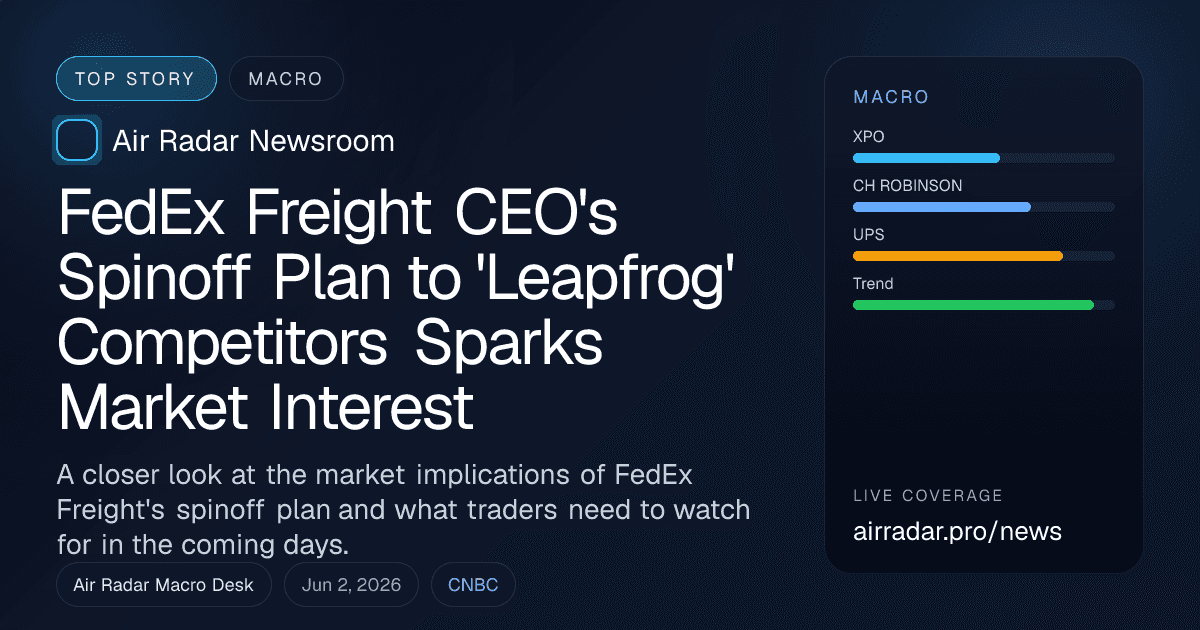 FedEx Freight CEO's Spinoff Plan to 'Leapfrog' Competitors Sparks Market Interest